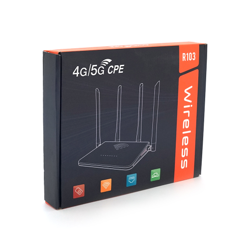 Бездротовий маршрутизатор CPE R103 4G / 5G, бездротова передача, 300Mbps 5V, 2A (SIM-карта)