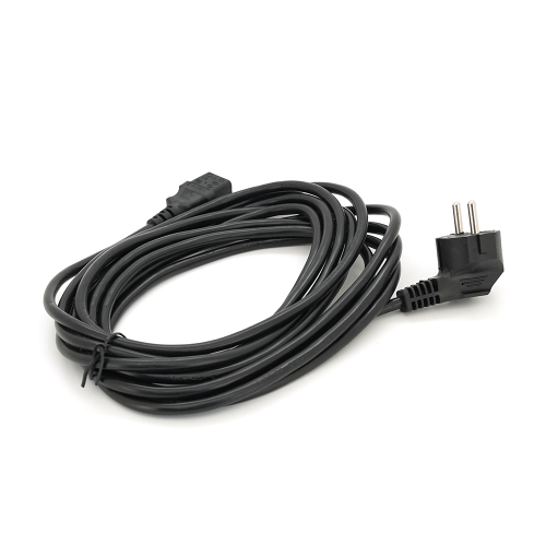 Кабель живлення Schuko PC-186 CEE7 / 7-C13, 5.0M, 1.0mm, OEM (євровилка) Q125