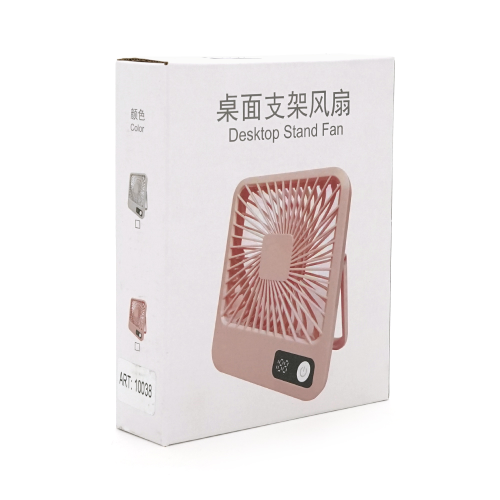 Портативний настільний вентилятор YT-180&amp;deg;, 3 режими, 185х145мм, вбудований аккум, USB кабель, Mix Color, Box