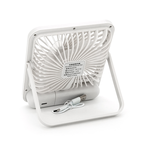 Портативний настільний вентилятор YT-180&amp;deg;, 3 режими, 185х145мм, вбудований аккум, USB кабель, Mix Color, Box