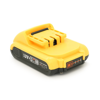 Акумулятор для електроінструменту HILDA, Li-Ion 12V, 3*18650, роз&apos;єм зарядки 5,5*2,5 мм, 118*75*50mm, (тип Dewalt)