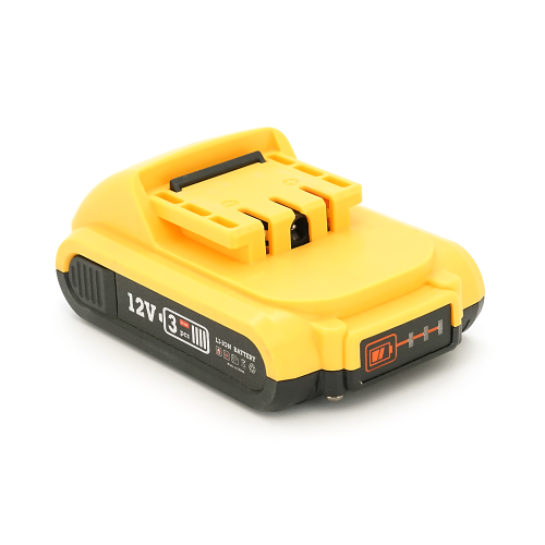 Акумулятор для електроінструменту HILDA, Li-Ion 12V, 3*18650, роз&apos;єм зарядки 5,5*2,5 мм, 118*75*50mm, (тип Dewalt)