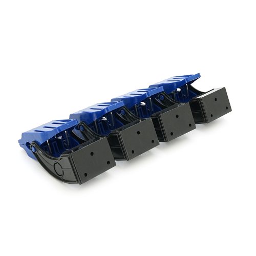 Настінний затискач для миття килимків, метал+ПВХ, 131*67мм, чорний-синій