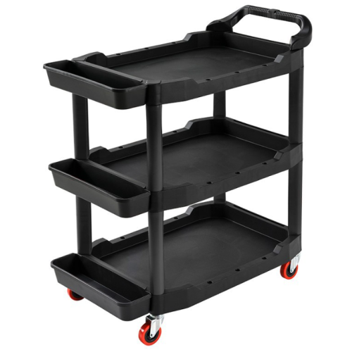 Пластмасовий візок для інструментів 97.5х48х68мм, черний