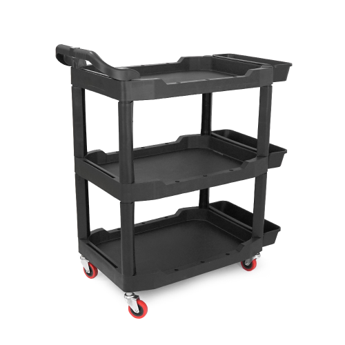 Пластмасовий візок для інструментів 97.5х48х68мм, черний