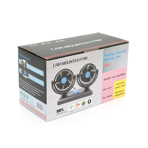 Вентилятор настільний F30 / 2, 2 режими, живлення від кабелю USB, Black, Box