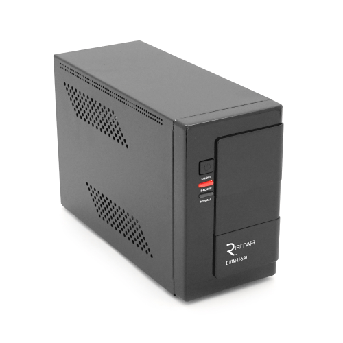 ДБЖ Ritar E-RTM-LI-550 (330W), LED, AVR, 3st, 2xSCHUKO socket, АКБ LiFePO4x12V92Wh, metal Case (210*85*140) 1,9кг (300*278*440)