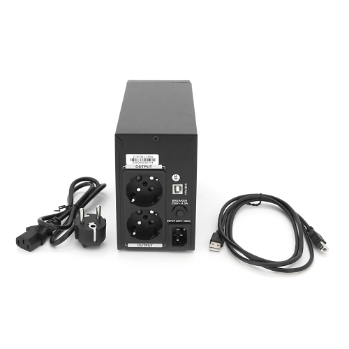 ДБЖ Ritar E-RTM-LI-550 (330W), LED, AVR, 3st, 2xSCHUKO socket, АКБ LiFePO4x12V92Wh, metal Case (210*85*140) 1,9кг (300*278*440)