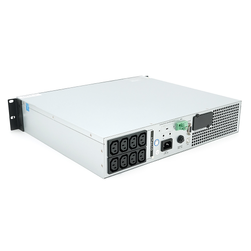 ДБЖ ONLINE Ritar RT-1KSLI-LCD, RACK 1000VA (1000Вт), LiFePO4 38.4V 276.48Wh 2000C, charge 4-12A, 110-300V, 10.7 kg (438*413*88), Q1