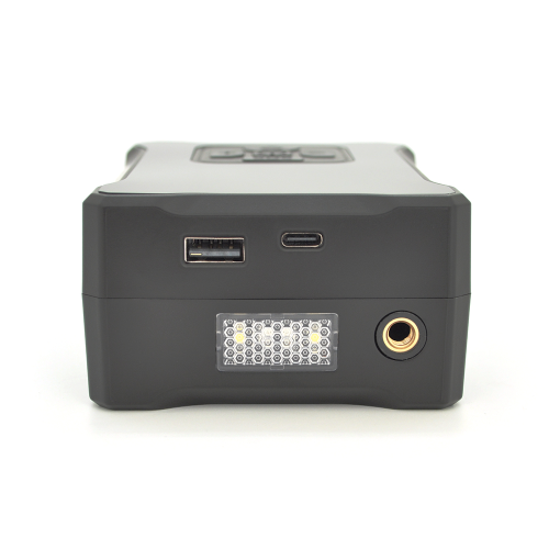 Портативний повітряний насос YT41014, до 10 атм, вбудований акумулятор 6000mAh, ліхтарик, зарядка від USB кабелю, Black, Box