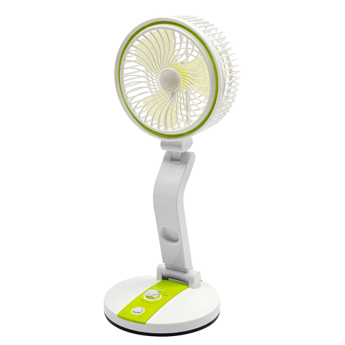 Портативний настільний вентилятор HB-2019, R*180мм, диммер, вбудований акумулятор 4V 1600mAh, USB кабель, Box