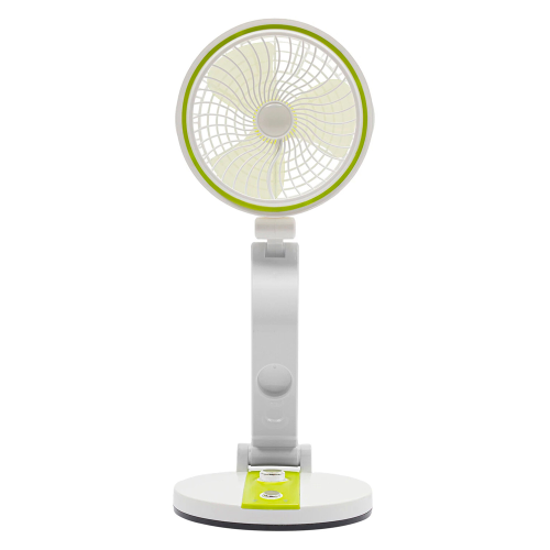 Портативний настільний вентилятор HB-2019, R*180мм, диммер, вбудований акумулятор 4V 1600mAh, USB кабель, Box