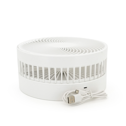 Портативний настільний вентилятор FH-2058, R*195mm, 3 режими, висота до 1м, живлення від 2*18650, Mix Color, Box