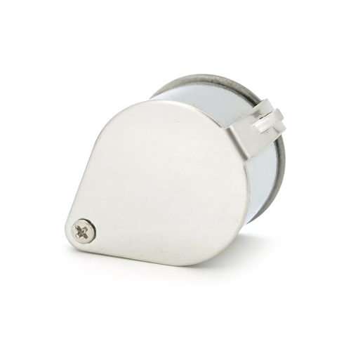 Лупа ручна TRIPLET 10X-21mm, складна (брелок), метал-скло, пластикова коробка. 42 * 24 * 18mm.