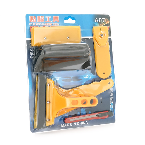 Інструмент для поклейки / зняття плівки з автомобіля, 7 предметів, ABS / сталь, BOX
