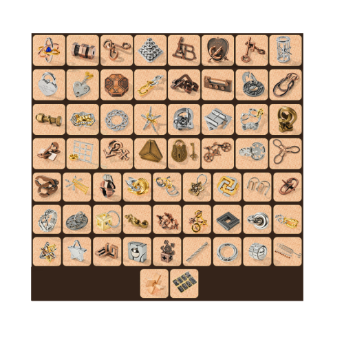 Металевий пазл із 68 предметів &amp;quot;Набір головоломок&amp;quot;