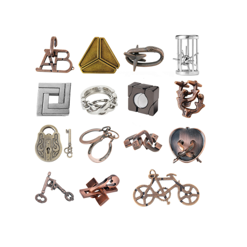 Металевий пазл із 15 предметів &amp;quot;Набір головоломок Luban&amp;quot;