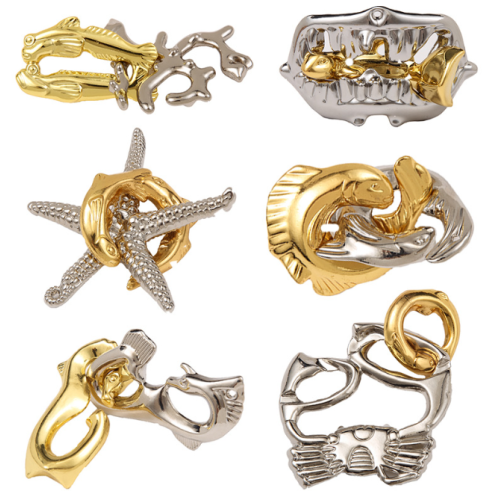 Металевий пазл із 6 предметів &amp;quot;Набір головоломок Океан&amp;quot;