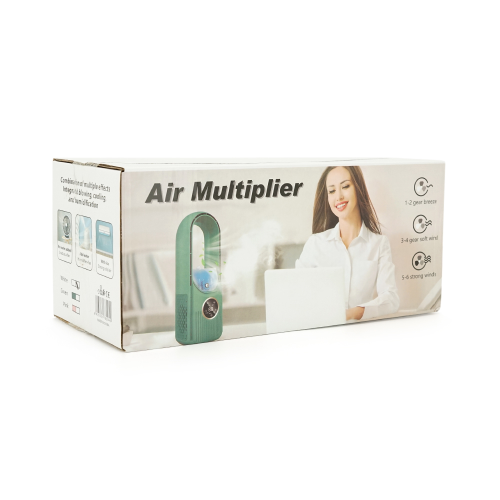 Портативний вентилятор Smart YT41207, 6 режимів, вбудований акумулятор, USB кабель, Mix Color, Box