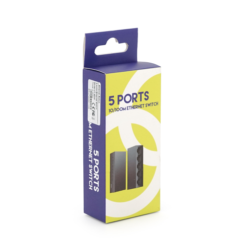 Комутатор UT-SF05 5 портів Ethernet 10 / 100 Мбіт / сек, USB DC5V0.6A. BOX Q200