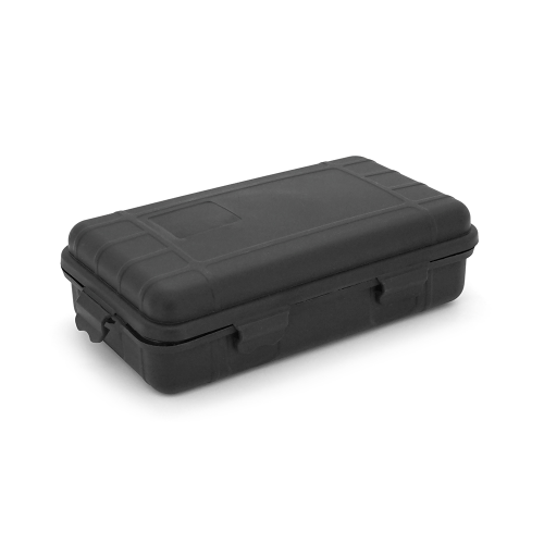 Туристичний бокс з набором для виживання, 18 предметів, (ніж, карабіни, ліхтарик, фітіль, мотузка та ін.), пластик, 20*11.7*6.9см