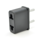 Перехідник на євророзетку, 125-250V, 6A, 500W, в упаковці 100 штук, ціна за штуку, Black