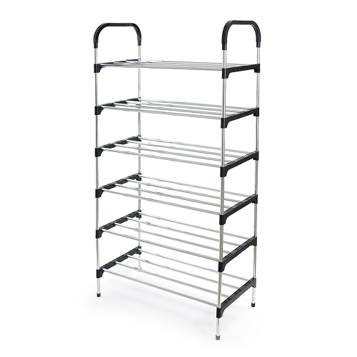 Полиця для взуття YT-264, 6 рівнів, 60х20см, Black, Box