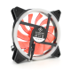 Кулер корпусний 12025 DC sleeve fan 3pin + 4pin - 120*120*25мм, 12V, 1200об / хв, Red, двосторонній