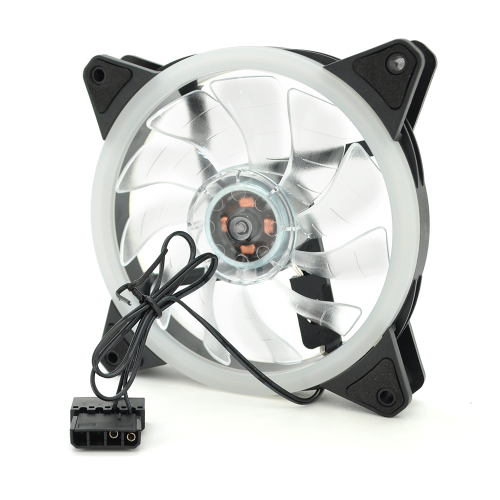 Кулер корпусний 12025 DC sleeve fan 4pin - 120*120*25мм, 12V, 1200об / хв, RGB, двосторонній