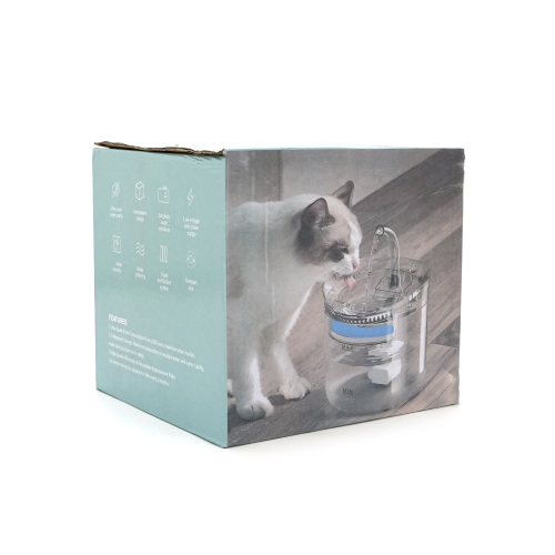 Автоматична напувалка-фонтанчик YT41554 для собак і котів, 1,5л, Transparent, Box