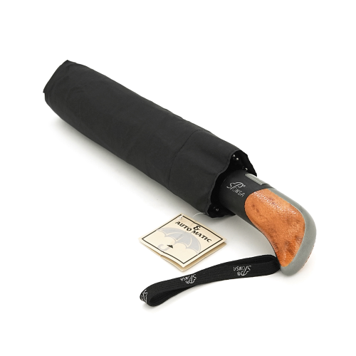 Парасолька чоловіча YT502 напівавтомат, D-106см, захист від сонця, UV (99%), захист від дощу, каркас - Al+Fe, пряма ручка, Black