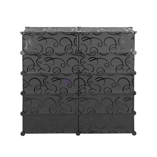 Шафа для взуття пластикова MPA2-5, 39х37х76см, Black, Box