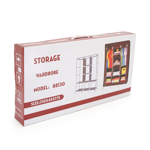 Тканинна шафа для речей YT41593, 130х45х175см, Red Wine, Box