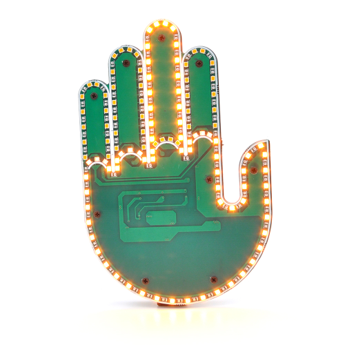 Рука, що світиться на заднє скло + пульт, живлення від 3 * АА (немає в комплекті), Box