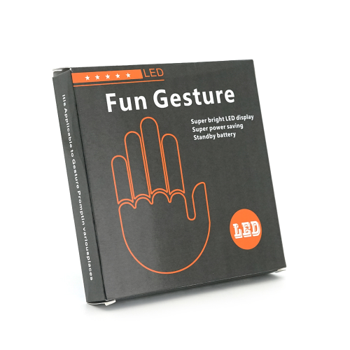 Рука, що світиться на заднє скло + пульт, живлення від 3 * АА (немає в комплекті), Box