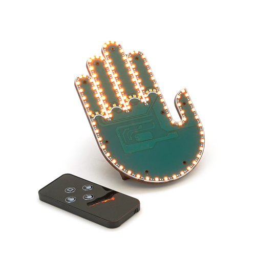 Рука, що світиться на заднє скло + пульт, живлення від 3 * АА (немає в комплекті), Box