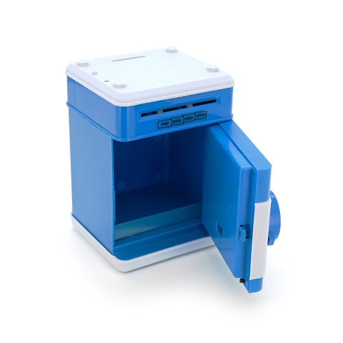 Скарбничка-сейф YT41597, кодовий замок, Blue, Box