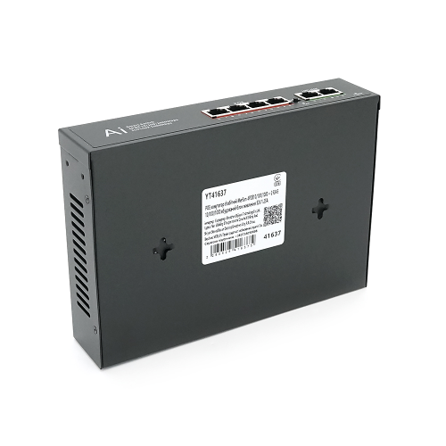 POE комутатор гігабітний Merlion 4 POE 10 / 100 / 1000 + 2 RJ45 10 / 100 / 1000 вбудований блок живлення 52V 1.25A