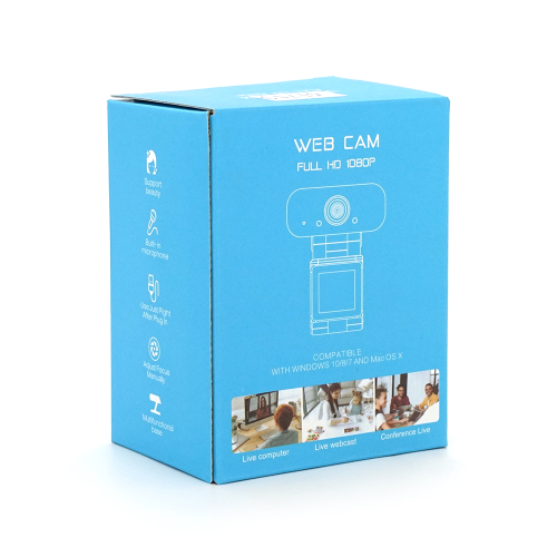 Вебкамера з гарнітурою A52, 720p, пласт. корпус, Black, Q100