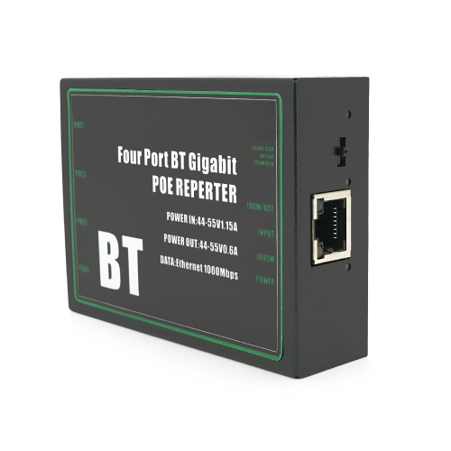 POE подовжувач-ділитель RITAR 1 / 4 ( 1 Вх -4 Вих 1000Mpbs POE ) 44-55V- 80W