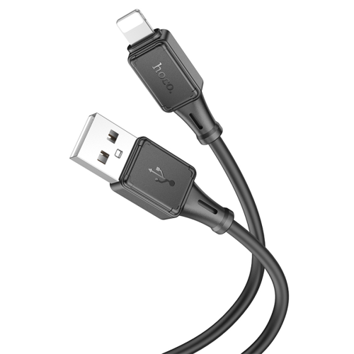 Кабель Hoco X101 Silicone, Lightning-USB, 2.4А, довжина 1м, Black, BOX