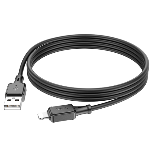 Кабель Hoco X101 Silicone, Lightning-USB, 2.4А, довжина 1м, Black, BOX