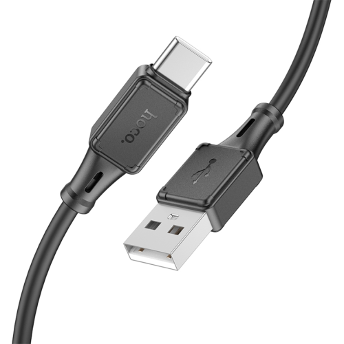 Кабель Hoco X101 Silicone, Type-C-USB, 3А, довжина 1м, Black, BOX