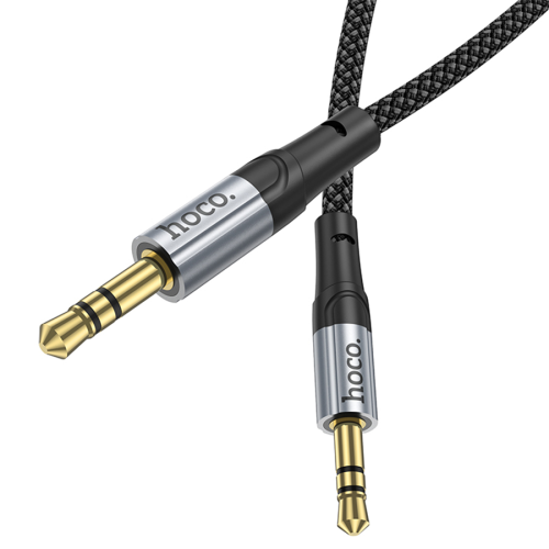 Кабель HOCO UPA26 DC3.5 тато-тато 1.0м, круглий в обплетенні, Black, Box