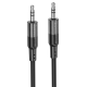 Кабель HOCO UPA27 DC3.5 тато-тато 1.2м, круглий в обплетенні, Black, Box