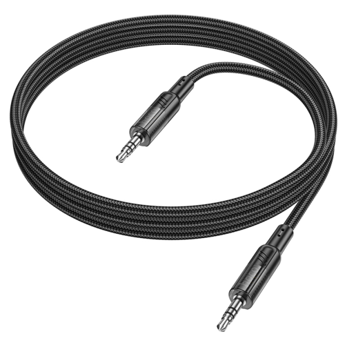 Кабель HOCO UPA27 DC3.5 тато-тато 1.2м, круглий в обплетенні, Black, Box