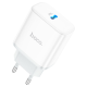 СЗУ 110-240V HOCO C104A 1xUSB-C, PD20W, White, Box