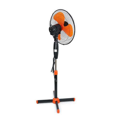 Вентилятор підлоговий YT41905, 16&amp;Prime;, 100W, ціна за ящик (2шт), 3 режими, 220V, Black / Orange, Box