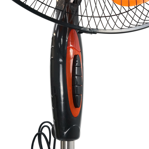 Вентилятор підлоговий YT41905, 16&amp;Prime;, 100W, ціна за ящик (2шт), 3 режими, 220V, Black / Orange, Box