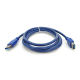 Подовжувач USB 3.0 AM / AF, 1.5m, Blue, Пакет